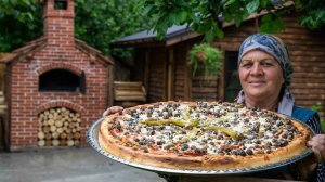 Пицца с Говядиной, Приготовленная на Дровах 🍕🔥