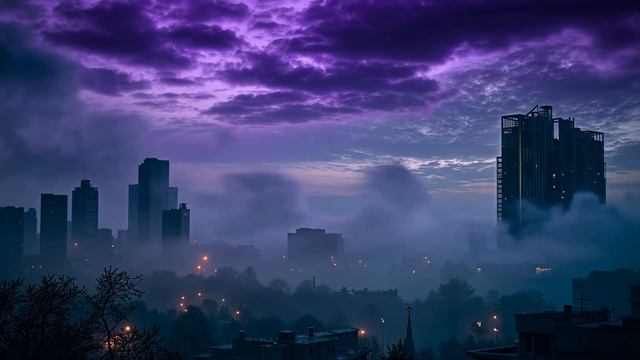 Serene Deep Chill Music Mix Foggy City Lights Atmospheric Beautiful Chillout Ambiance