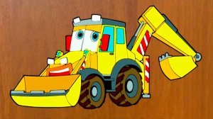 Мультики про машинки для малышей - Развивающие мультфильмы для детей - Трактор экскаватор