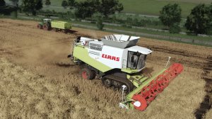 Farming Simulator 25 / Уборка пшеницы Claas Lexion 600, FENDT 615LSA, FENDT 930 TMS