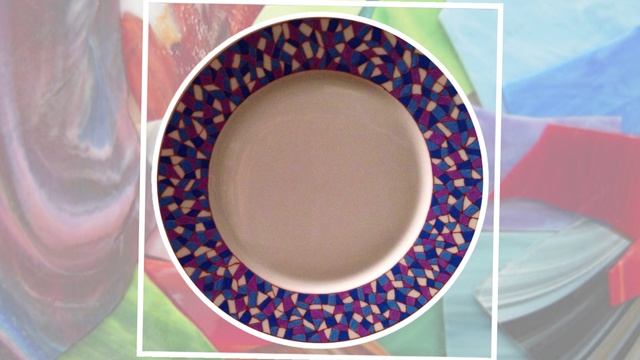 Техника ручной росписи фарфоровой тарелки