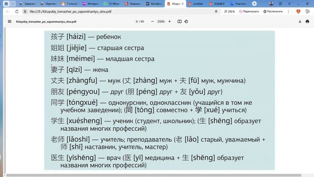 Китайский язык с нуля для начинающих. Родственники и близкие на китайском языке смотреть онлайн
