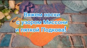 26-06-2025 Носки с пяткой "Подкова" и узором "Миссони "