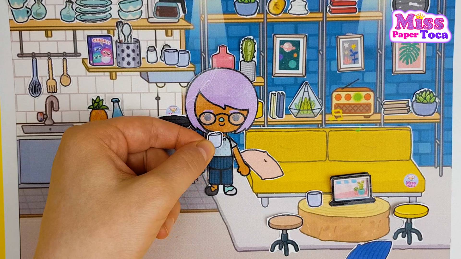 Бумажная Тока Бока История в квартире. Кухня Тока Бока  /  Бумажные схемы ТОКА БОКА