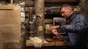 Землянка - замерз после снежной бури. Наглая косуля. Масленица 1 часть