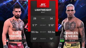 Илья Топурия VS Чарльз Оливейра