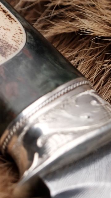 Красивый авторский нож "Волк" смотреть онлайн