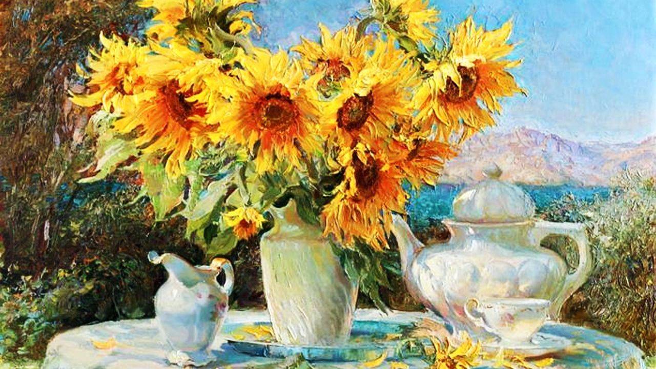 Цветы и натюрморты художника Марии Щербининой смотреть онлайн