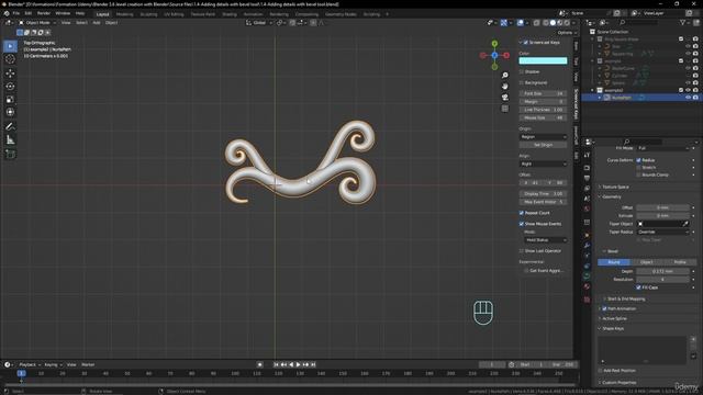 22. 2.6-Curve Modelling – 3d Decorations