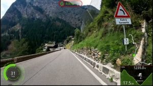 Видео для велотренажёра - Timmelsjoch & Passo Giovo Alps Virtual Cycling Garmin Speed Display 4K