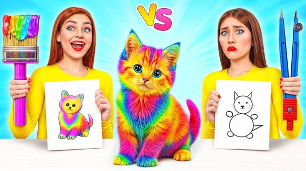 Кто Лучше Нарисует Предмет, Получит Его Челлендж | Забавные Лайфхаки с Едой