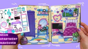 Как сделать РАДУЖНЫЙ бумажный домик для ТОКА БОКА / Miss Paper Dolls