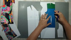 Моделирование. Платье с боковыми вставками. Выкройка № 1746.