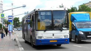 Автобус НефАЗ-5299-20-32 борт. №1029 маршрут №24 на остановке "Оперный театр"