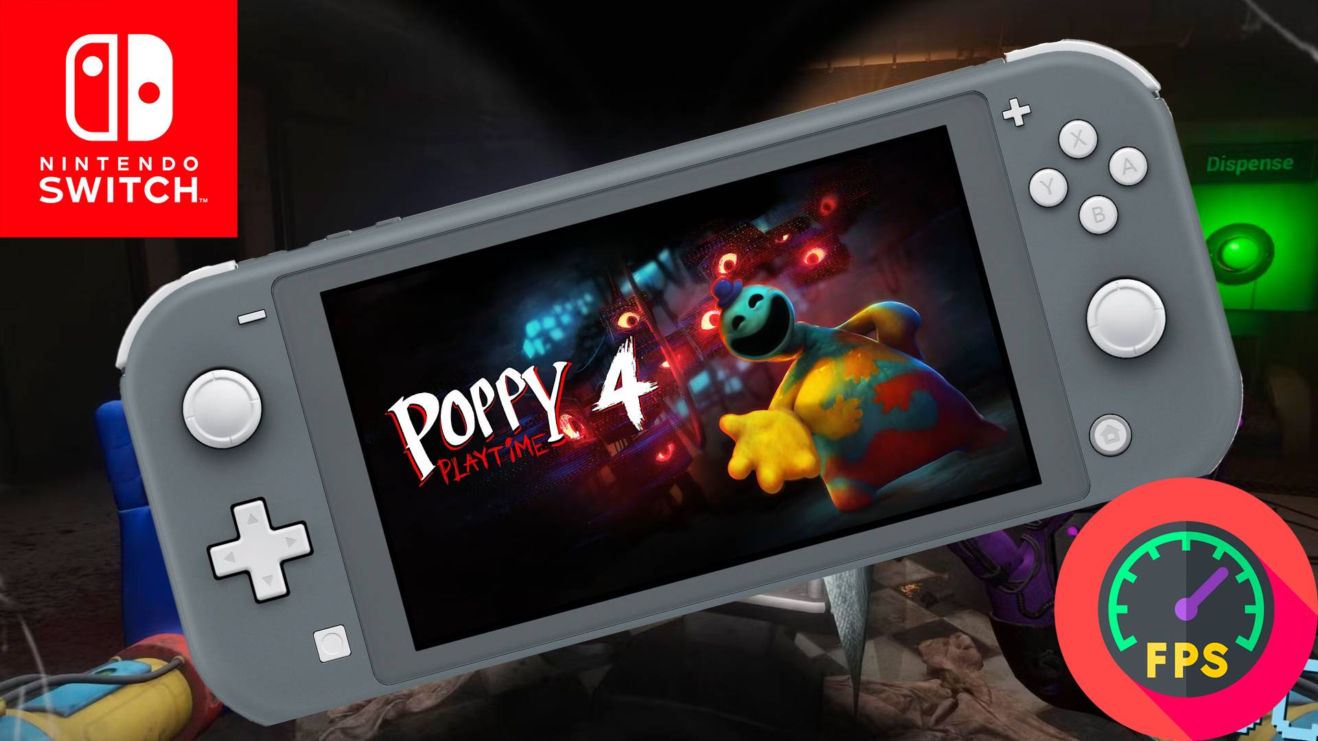 Poppy Playtime Chapter 4 Nintendo Switch Lite Gameplay - FPS monitor смотреть онлайн