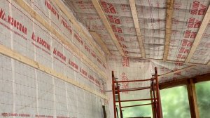 Обрешётка потолка под вагонку - правила выставление уровня