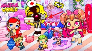 Друзья и злая няня 😱 / Почему Изольда ругается в больнице? 🤔 ❤️Аватар Ворлд ПРИКЛЮЧЕНИЯ❤️