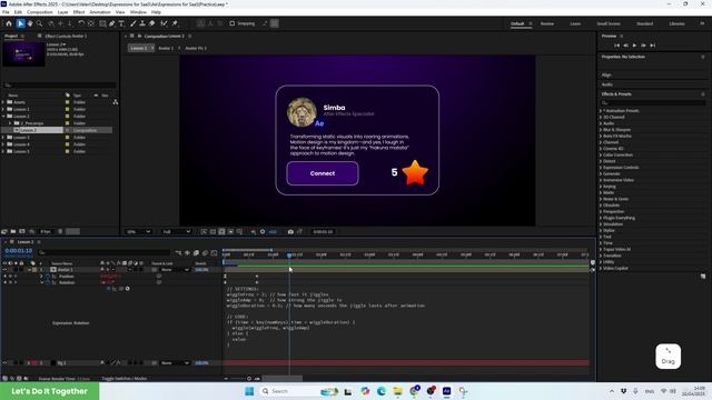 3 - Lesson 2 Bouncy UI Animation смотреть онлайн