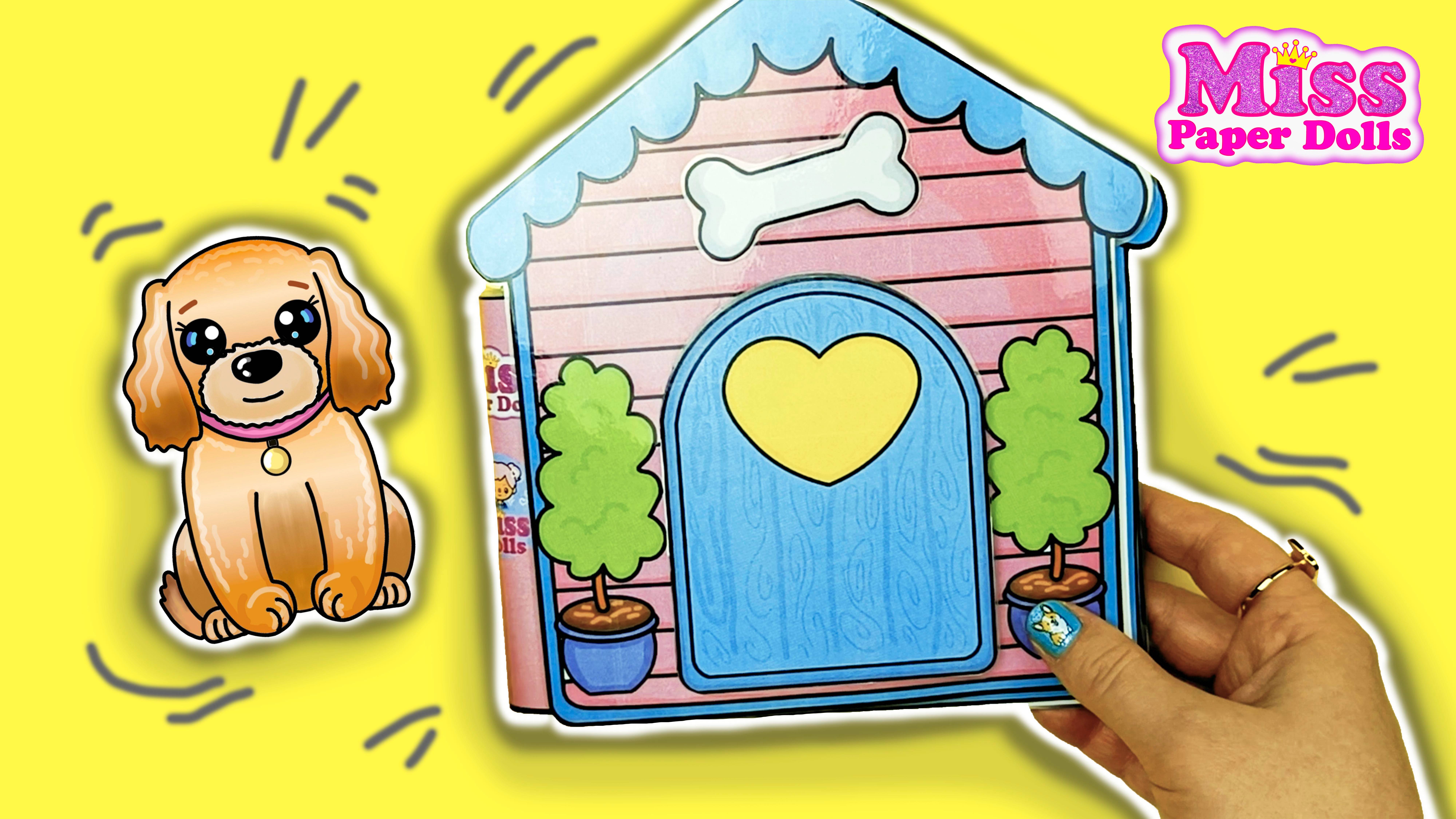 Обзор Бумажного домика для собачки / Бумажные  схемы.