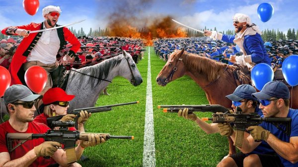 100 Человек В Грандиозной Битве (Dude Perfect)