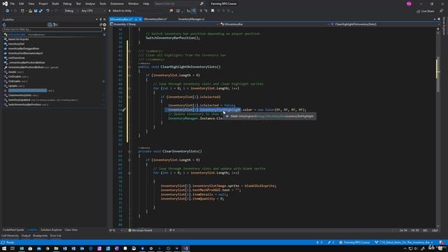 32 - Select Items On The Inventory Bar - Unity 2D Game Developer Course Farming Rpg смотреть онлайн