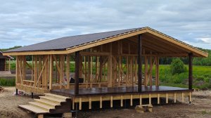 Каркасный дом 9х8. Шале. #1