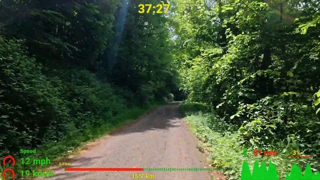 Видео для велотренажёра - Indoor Cycling Fat Burning Workout Saarland Garmin 4K Video