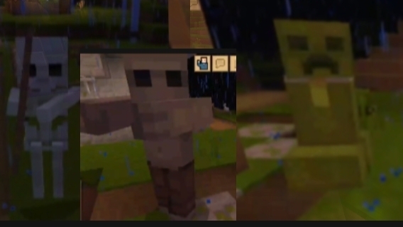 убиваю монстров ночью в Майнкрафте выживание