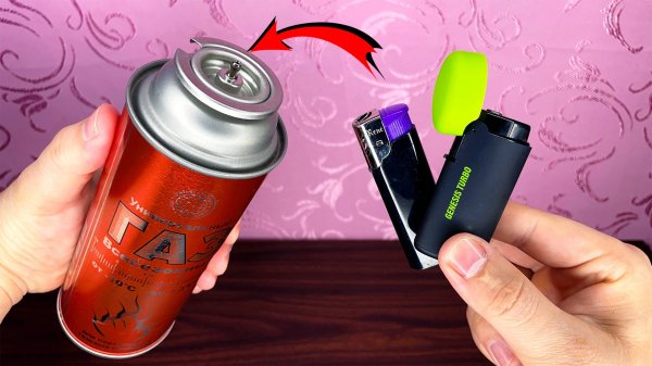 Как ЗАПРАВИТЬ ЛЮБУЮ ЗАЖИГАЛКУ с помощью газового баллона для горелок?!