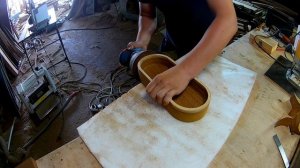 Деревянная тарелка,ручным фрезером, для подачи хлеба 🍞  древесина ТермоАбаши