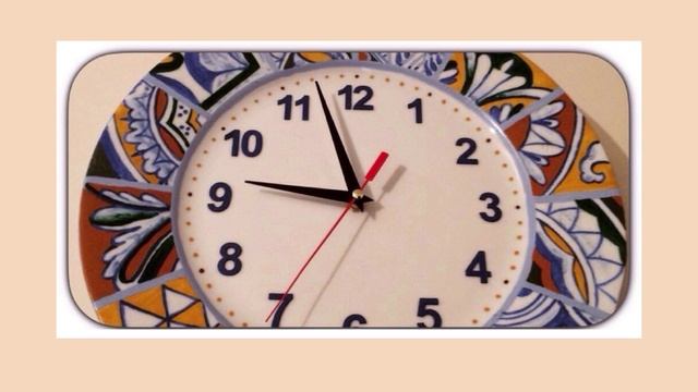 Изготовление часов из фарфоровой тарелки с ручной росписью