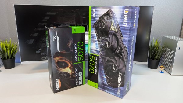 Какая видеокарта лучше? Обзор INNO3D GeForce RTX 5070 TWIN X2 и Palit GeForce RTX 5070 GamingPro