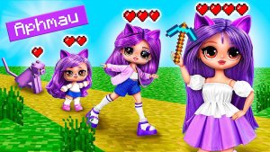Aphmau и Крипер растут вместе! Поделки и идеи для кукол из Майнкрафт!
