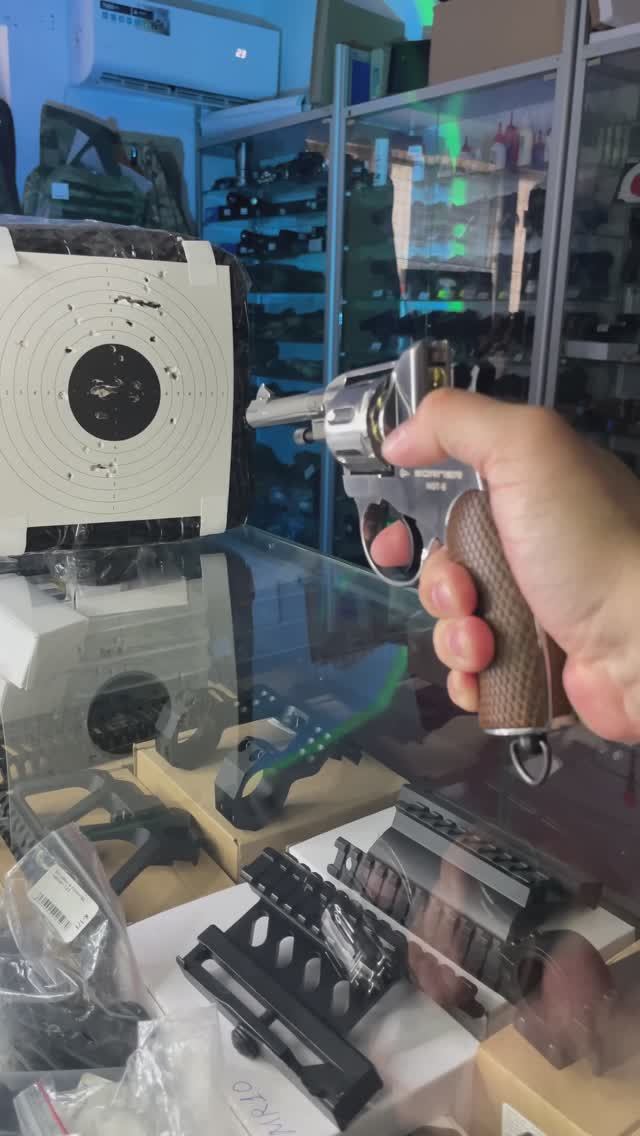 Пневматический револьвер Borner NGT-B (Silver)