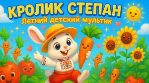 🌱 Веселая ЛЕТНЯЯ ПЕСЕНКА для детей | Кролик Степан учит садоводству | Детская сказка | мультфильм