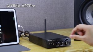 Усилитель мощности AIYIMA A07 PRO с Bluetooth 5.2 обеспечивает высококачественное аудио.