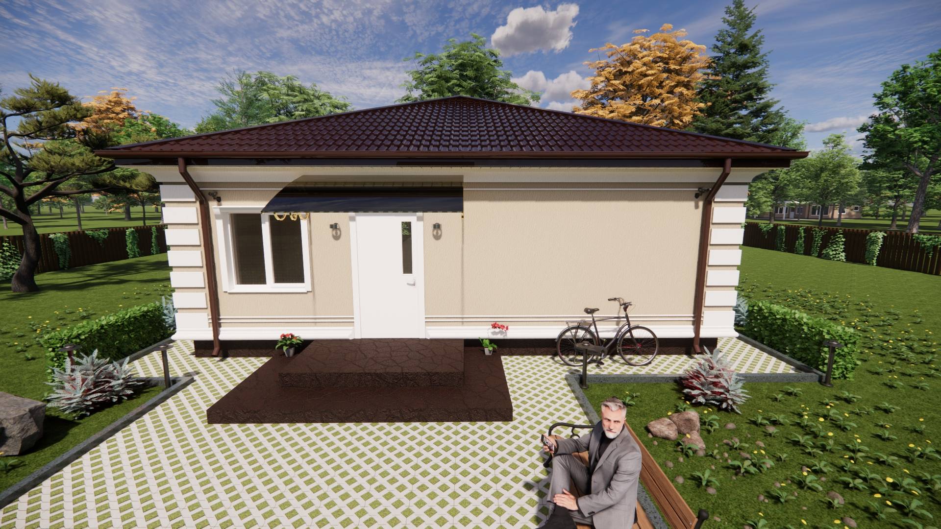 Одноэтажный дом 91 м² — уют, комфорт и продуманная планировка для семьи (Полный обзор проекта) смотреть онлайн