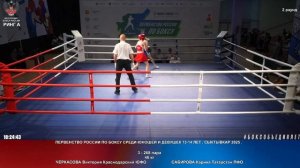 268 46 кг ЧЕРКАСОВА Виктория Краснодарский ЮФО - САБИРОВА Карина Татарстан ПФО