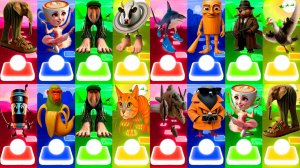 МЕГАМИКС ЛИРИЛИ ЛАРИЛА 🆚 БАЛЕРИНА КАПУЧИНО 🆚 ДРУГИЕ БРЕЙНРОТ МЕМЫ | Tiles Hop №1-4