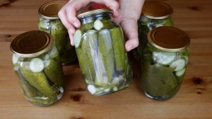 Маринованные огурцы сухой стерилизации 🥒Заготовка на зиму