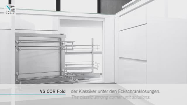 Установка системы для угловых шкафов VS COR Fold