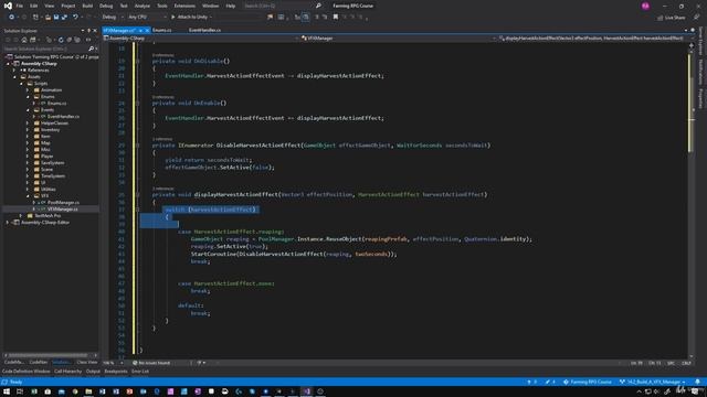 56 - Build A VFX Manager - Unity 2D Game Developer Course Farming RPG смотреть онлайн
