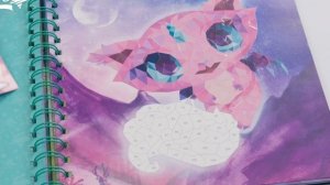 Набор аппликаций наклейками но номерам, серия "Marinia":(14 скетч страниц, 1416 наклеек)