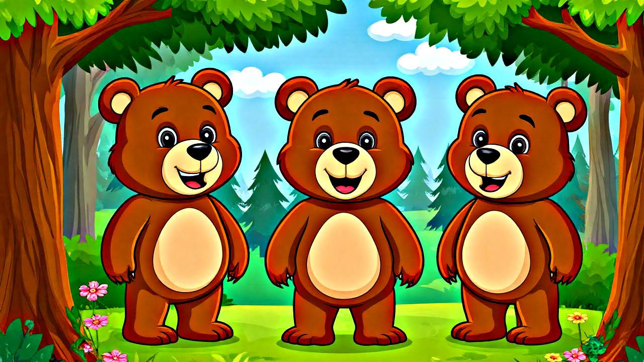 Три Медведя |Слушать сказки перед сном| Аудиосказки |Сказки для малышей | смотреть онлайн