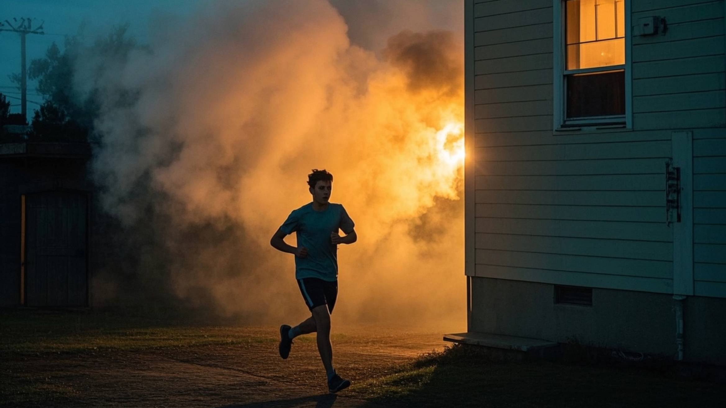 Девятиклассник спас трёхлетнего малыша из горящего дома смотреть онлайн