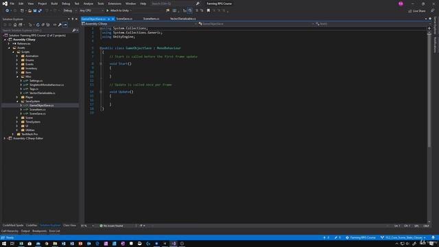 41 - Create Core Scene State Classes - Unity 2D Game Developer Course Farming Rpg смотреть онлайн