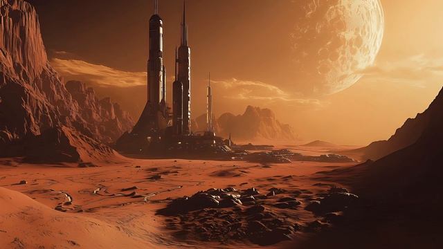 RED DUNES Dark Dystopian Ambient Alien World Soundscape Dystopian Ambience, Background