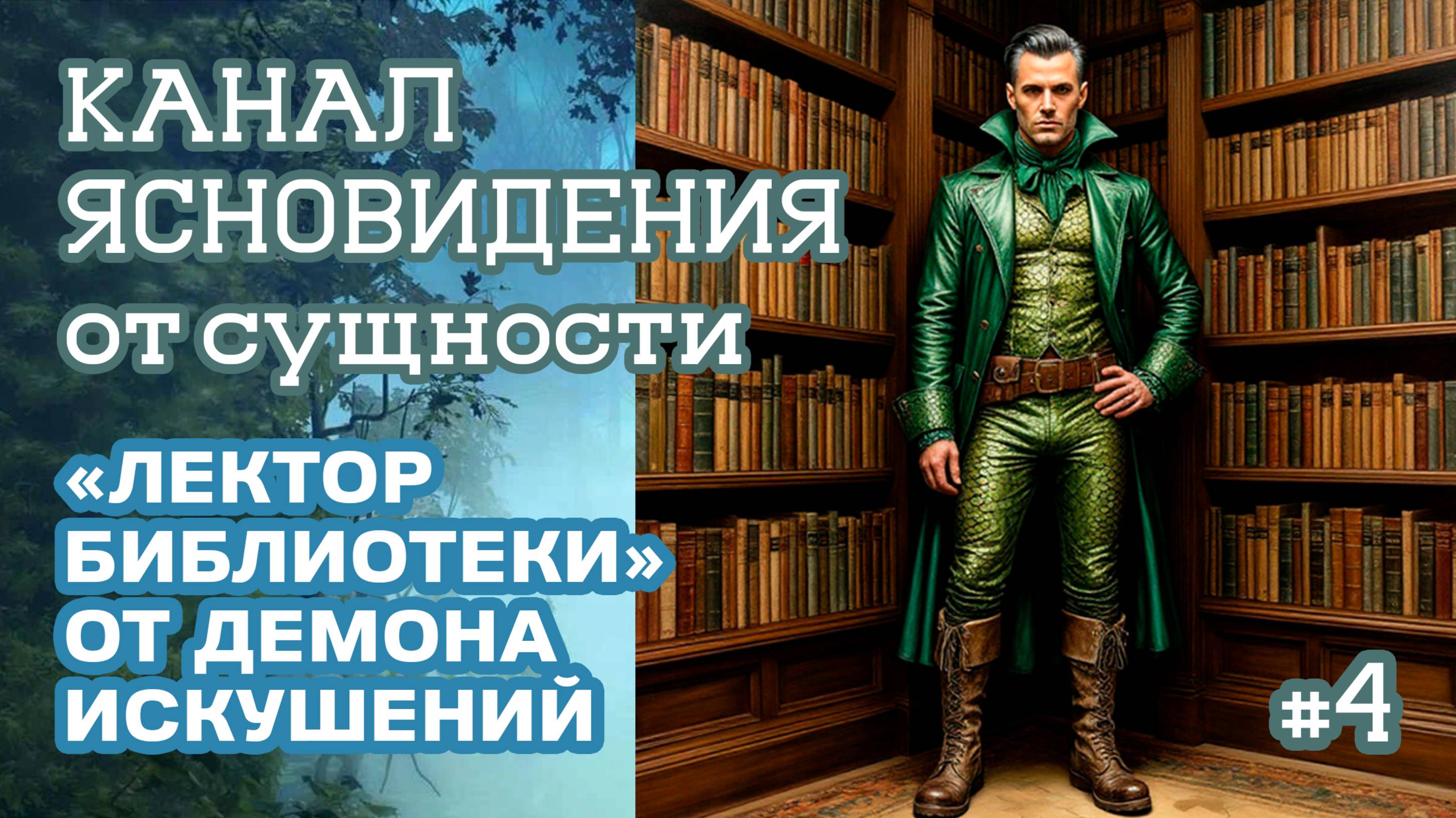 «Лектор библиотеки» от демона искушений - 4 | Канал ясновидения от сущности | Практика пр-х порталов