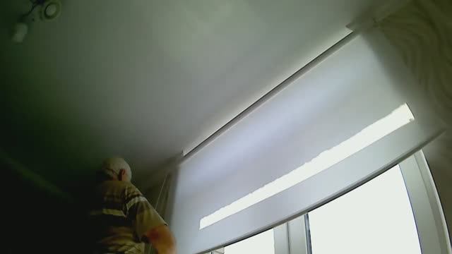 Рулонная ШТОРА. В едином стиле: потолок. стены, штора. смотреть онлайн