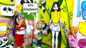 ПРИДУМАЙ ЛУК👀 ЗАКРЫТЫМИ ГЛАЗАМИ😜 для бумажной куклы ДОМИКИС веселая семейка Барби ЛОЛ ДАРИНЕЛКАТВ